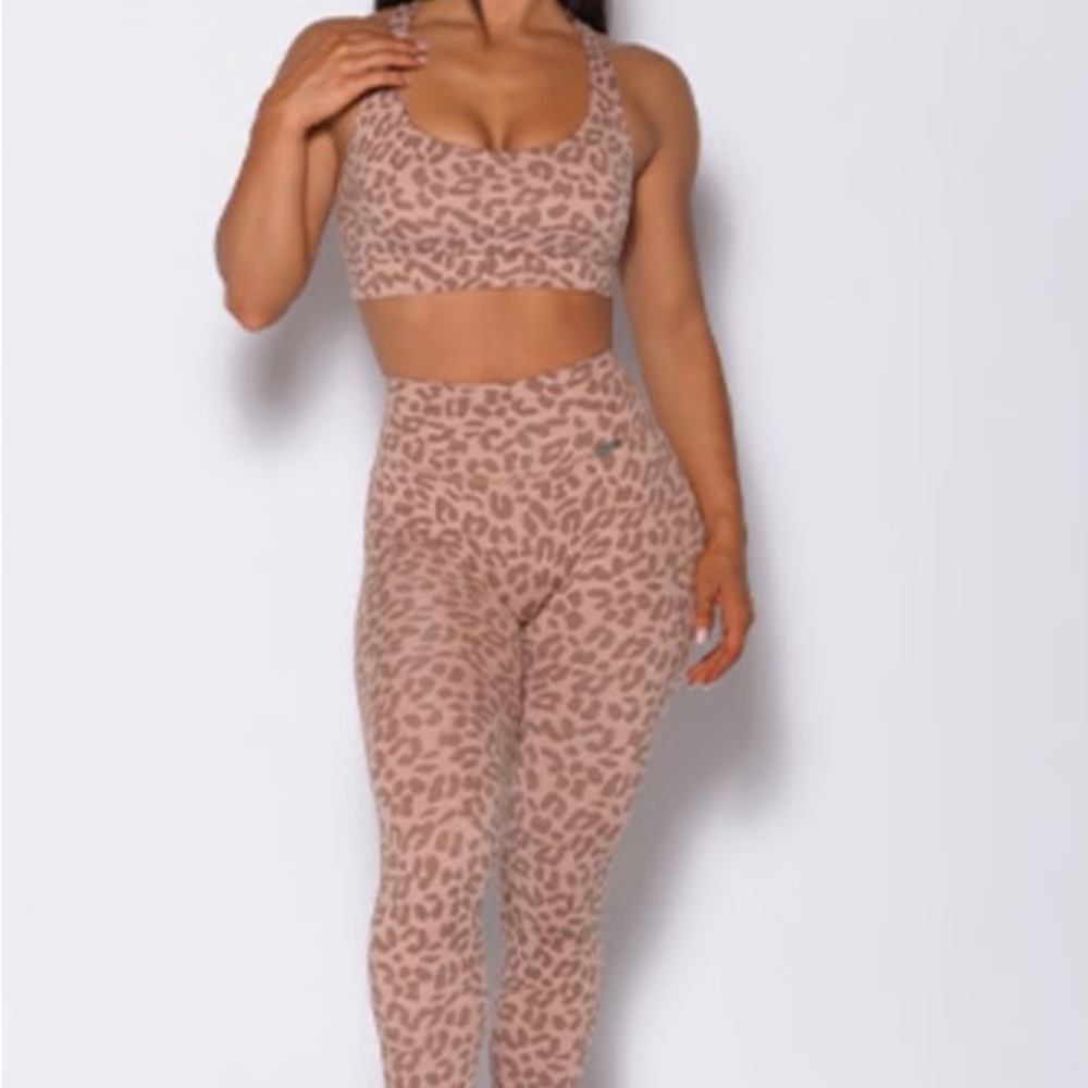 Bombshell Sportswear Leopard Print Leggings - Tan